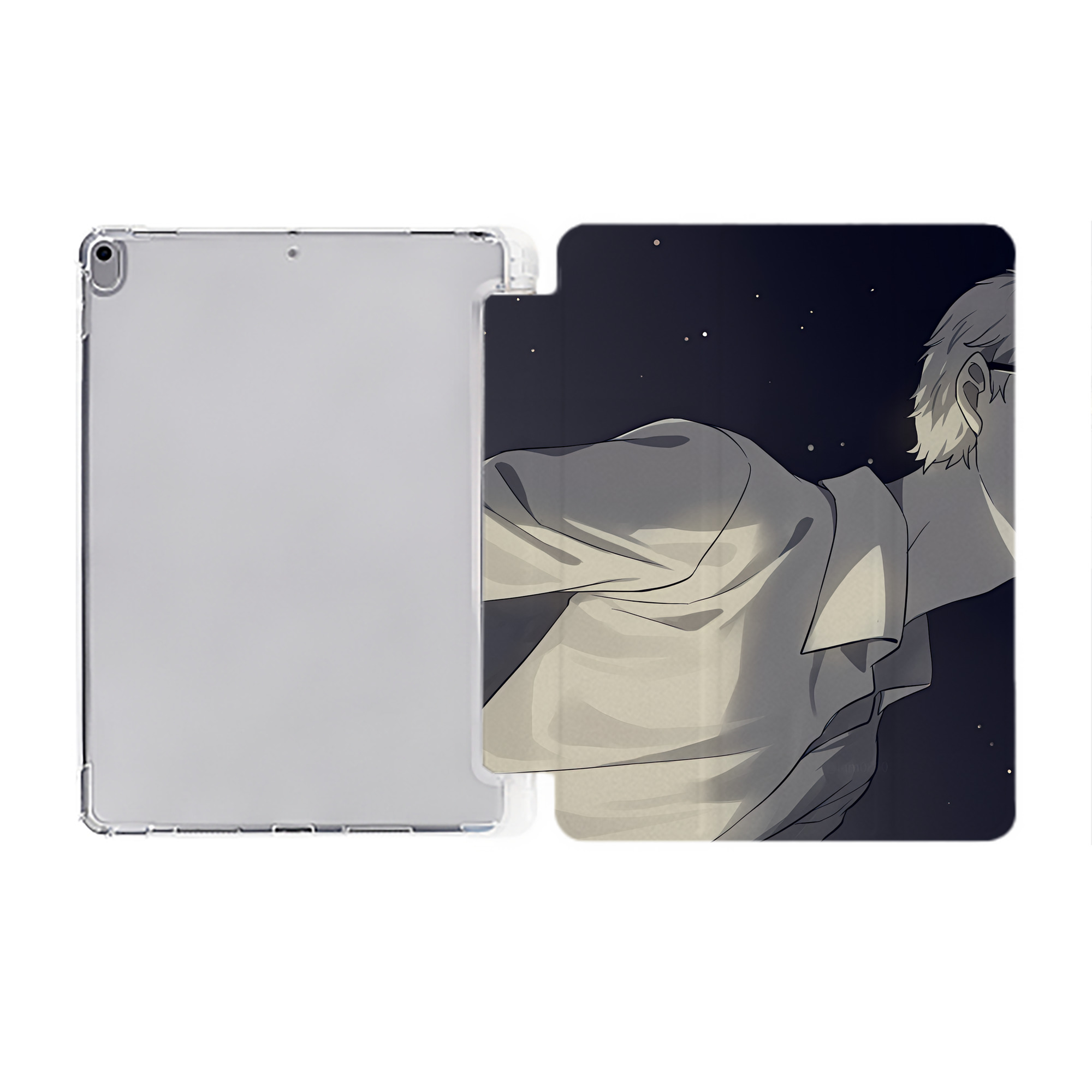 （画像用） ハイキュー!! Haikyu!! IPad ケース ペン収納付き 三つ折りスタンド PUレザー×シリコン 対応機種9.5/10.5/10.9インチ